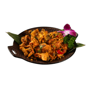 Ếch chiên kiểu Thai Lá cà ri